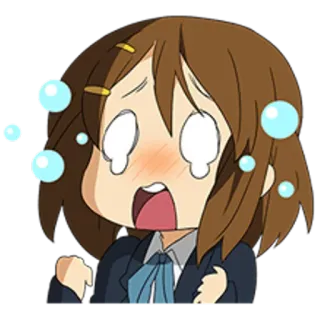 😦 Anime, Desenho animado, Chocado, Kawaii, Personagem, Fofo telegram sticker
