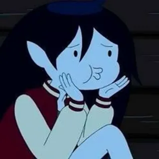🖤 Marceline Adventure Time Мультфильм, Анимация, Вампир, Марселин королева вампиров, Время приключений telegram sticker