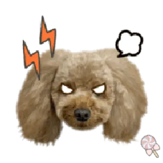 🐶 собака, злой, мультфильм, питомец telegram sticker