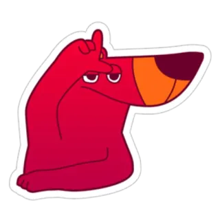 🧐 loser, dog, rude, hand gesture, offensive whatsapp sticker