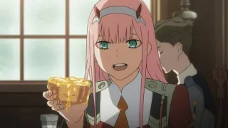 🍞 Zero Two Darling in the Franxx Anime, Zero Two, Essen, Darling in the Franxx telegram sticker