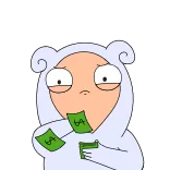 💸 Stewie Griffin Family Guy 斯图伊, 格里芬, 恶搞之家, 钱, 卡通, 角色 telegram sticker
