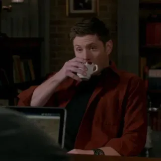 🎅 Dean Winchester Supernatural tv, café, sobrenatural, hombre, dean whatsapp sticker