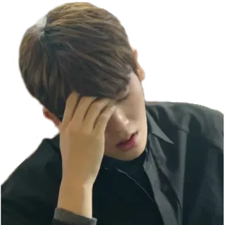 😔 triste, stanco, arrabbiato, deluso, facepalm telegram sticker