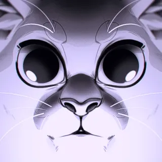 😐 gato, animal, mascota, lindo, doméstico, felino, retrato telegram sticker