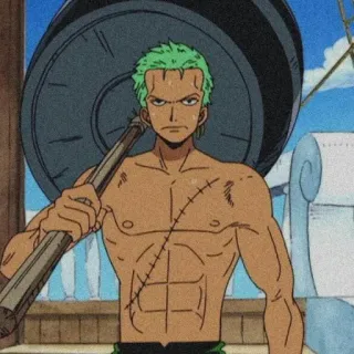 🌽 Zoro One Piece anime, one piece, zoro, roronoa zoro, swordsman, pirate telegram sticker