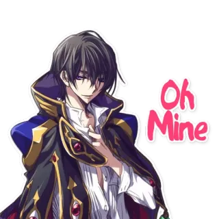 😏 Oh Mine anime, expression, character, seductive telegram sticker