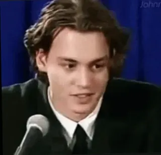 🙃 Johnny Depp man, acteur, beroemdheid, Johnny Depp telegram sticker