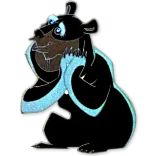 😊 oso, dibujo animado, animal, personaje telegram sticker