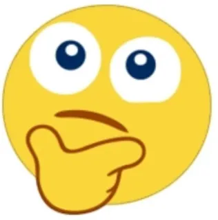 🤔 Emoji, Pensando, Domanda, Riflessivo, Pensieroso telegram sticker