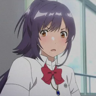 😳 anime, girl, school uniform, cute, teenager, animation telegram sticker