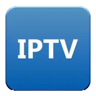 📹 IPTV IPTV, streaming, technology, blue icon, internet protocol television telegram sticker