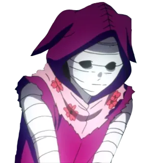 😈 Uta Tokyo Ghoul 애니메이션, 만화, 우타, 도쿄 구울, 후드티, 캐릭터 telegram sticker