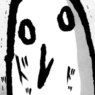😶 ド abstrait, visage, japonais, onomatopée telegram sticker