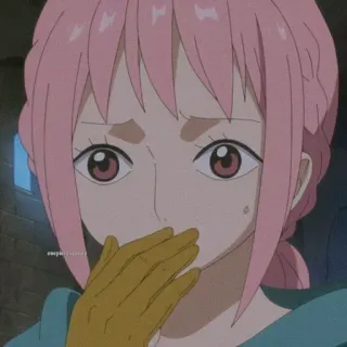 😥 Shirahoshi One Piece аниме, ван пис, ширахоши, принцесса, плачет telegram sticker