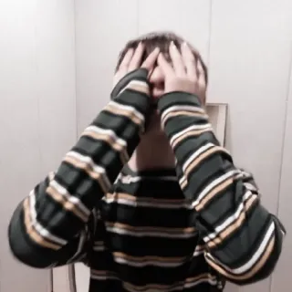 🐮 Tête dans les mains, Frustration, Stress, Anxiété telegram sticker