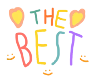 👏 THE BEST positiv, farbenfroh, sticker, spaß, beste, text whatsapp sticker