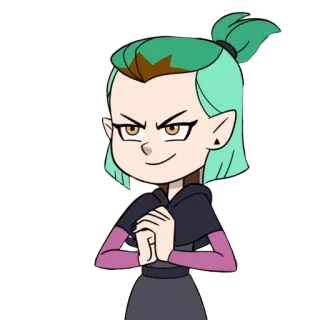 😡 Amity Blight The Owl House อามิตี้ ไบลท์, บ้านนกฮูก, การ์ตูน, อนิเมชั่น, ตัวละคร, ดิสนีย์ telegram sticker
