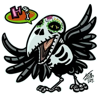 Little Crow Vol.2 (by Nat Guix) telegram stickers