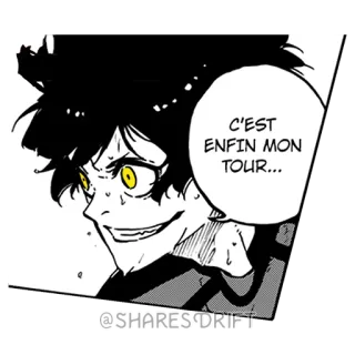 😆 C'EST ENFIN MON TOUR... Anime, Manga, Visage, Personnage whatsapp sticker