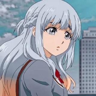 💙 anime, girl, manga, character, schoolgirl, cute telegram sticker
