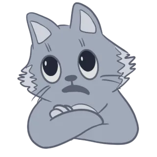😩 Katze, Tier, Sticker, süß, Cartoon whatsapp sticker