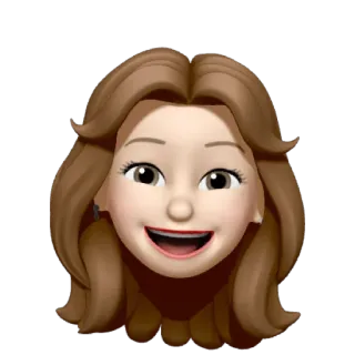 🐻 Memoji, Avatar, Cartone animato, Donna, Persona, Faccia, Sorriso telegram sticker