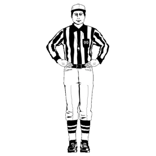 🏈 referee, sports, official, football, black and white, uniform telegram sticker