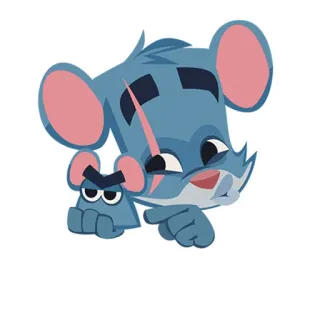😘 ratón, dibujo animado, animal, pegatina telegram sticker