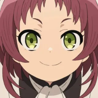 😊 Anime, Meisje, Glimlach, Schattig telegram sticker