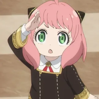 🐰 Anya Forger Spy x Family Anya, Spy x Family, Anime, süß, Salut, Charakter, Forger whatsapp sticker