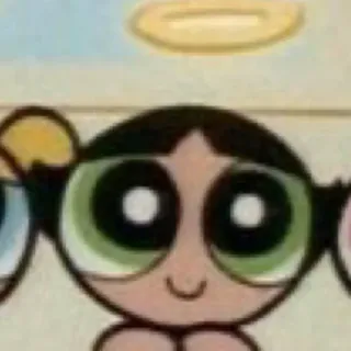 😇 Buttercup Powerpuff Girls Cartone animato, Supereroe, Ragazza, Le Superchicche, Lolly telegram sticker