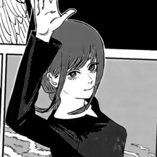 👋 Makima Chainsaw Man makima, chainsaw man, anime, manga, woman, character telegram sticker
