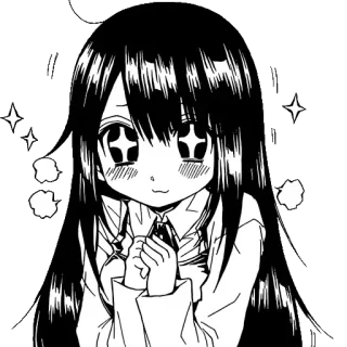 ☺️ Anime, Chica, Lindo, Manga, Kawaii whatsapp sticker