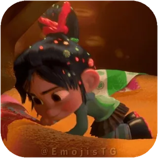 😴 Vanellope von Schweetz Wreck-It Ralph telegram sticker