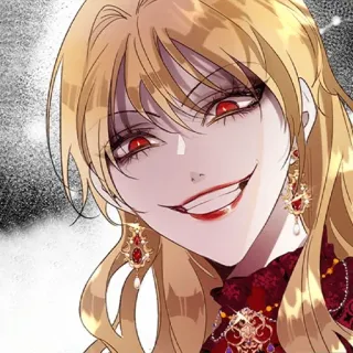 ♦️ Anime, Manga, Cattivo, Donna, Malvagio, Sorrisetto telegram sticker
