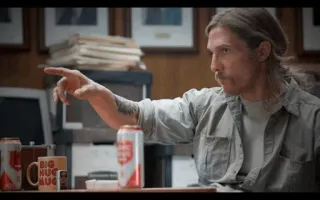 👈 BIG HUG hombre, señalando, cerveza, bebida, Matthew McConaughey telegram sticker