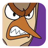 😡 en colère, dessin animé, oiseau, volaille, personnage telegram sticker