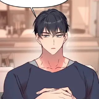 🍇 남자, 캐릭터, 인물사진, 애니메이션 스타일, 잘생김, 매력적인 whatsapp sticker