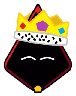 👑 coroa, geométrico, rei, minimalista telegram sticker