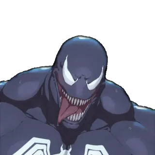 😤 Venom Venom, Marvel, Superheld, Symbiont, Comicfigur telegram sticker