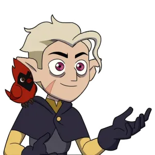 🙂 Hunter The Owl House Hunter, The Owl House, Dibujos animados, Fantasía, Animación, Guardia Dorada telegram sticker