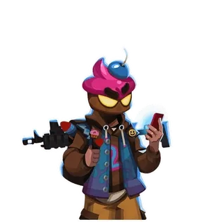 😎 Cupcake, Soldado, Arma, Bravo telegram sticker