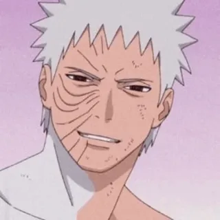 🕷 Obito Uchiha Naruto anime, manga, scarred, villain, ninja telegram sticker