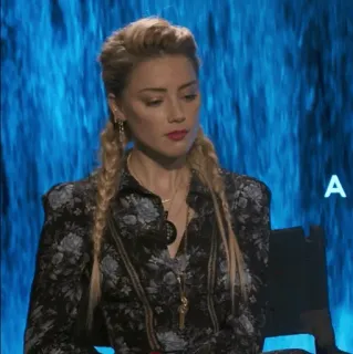 🧜‍♀ Amber Heard актриса, женщина, портрет, знаменитость telegram sticker