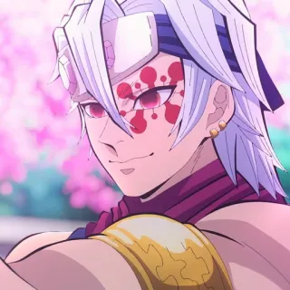 🙂 Tengen Uzui Demon Slayer อนิเมะ, ดาบพิฆาตอสูร, อุซุย เท็นเก็น, ฉูดฉาด, ตัวละคร, มังงะ telegram sticker