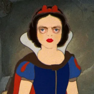 ⛄️ Snow White 백설공주, 디즈니, 만화, 밈, 웃긴 telegram sticker