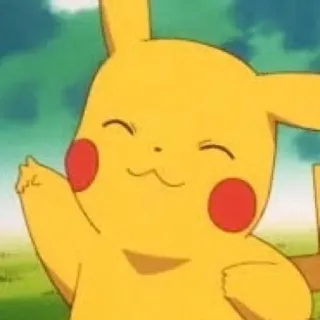 ✌ Pikachu Pokemon Pikachu, Pokémon, Cartone animato, Anime, Personaggio, Carino, Animale telegram sticker