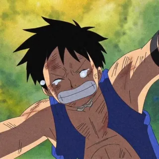 🍞 Luffy One Piece 动漫, 海贼王, 路飞, 卡通, 漫画 telegram sticker