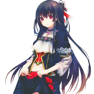 🙂 anime, manga, girl, cartoon, character, illustration telegram sticker
